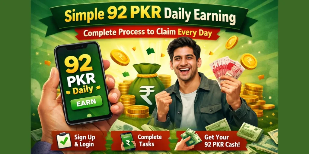 Simple 92 PKR Daily Earning